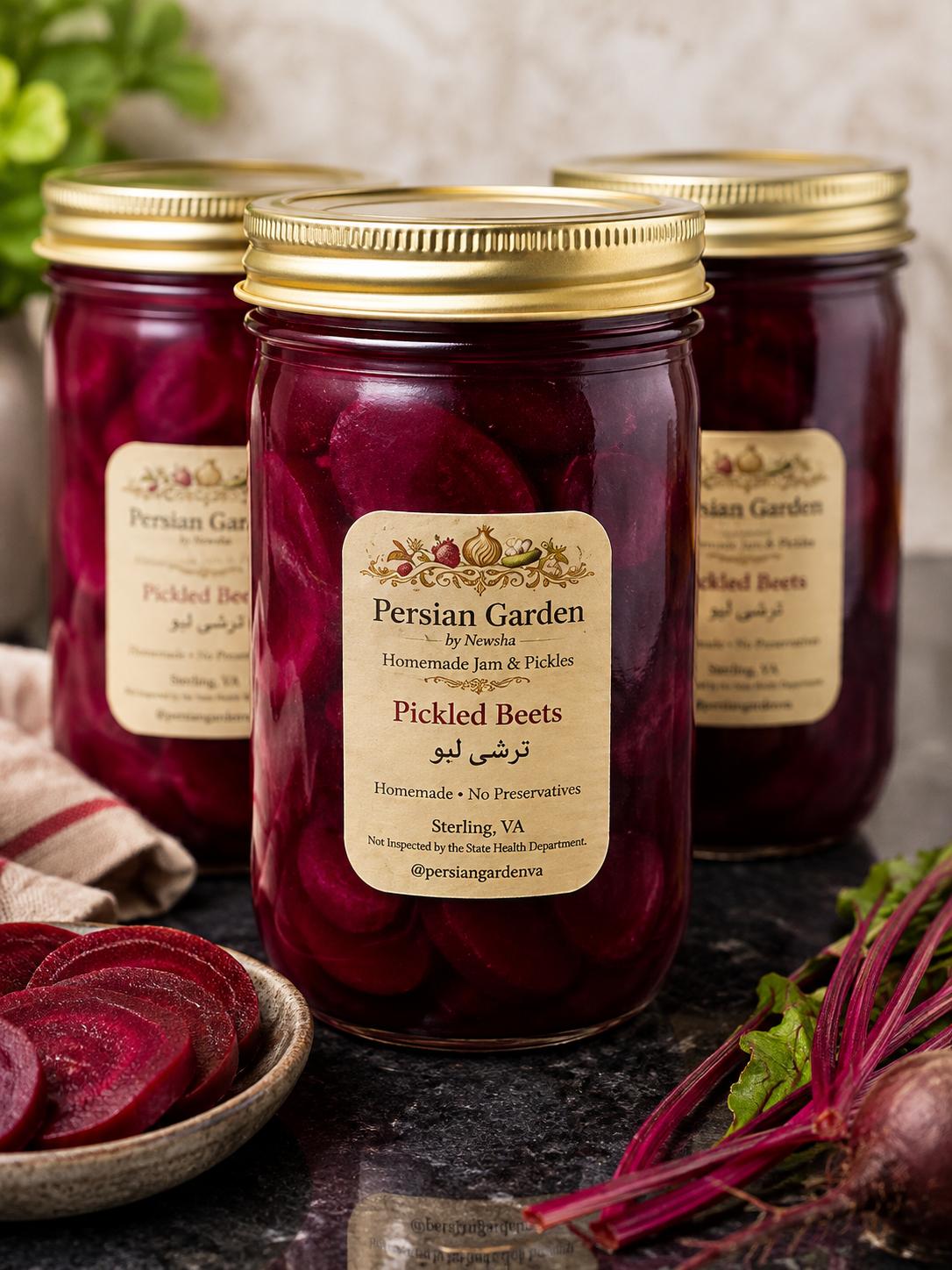 Pickled Beets — Persian Garden torshi laboo