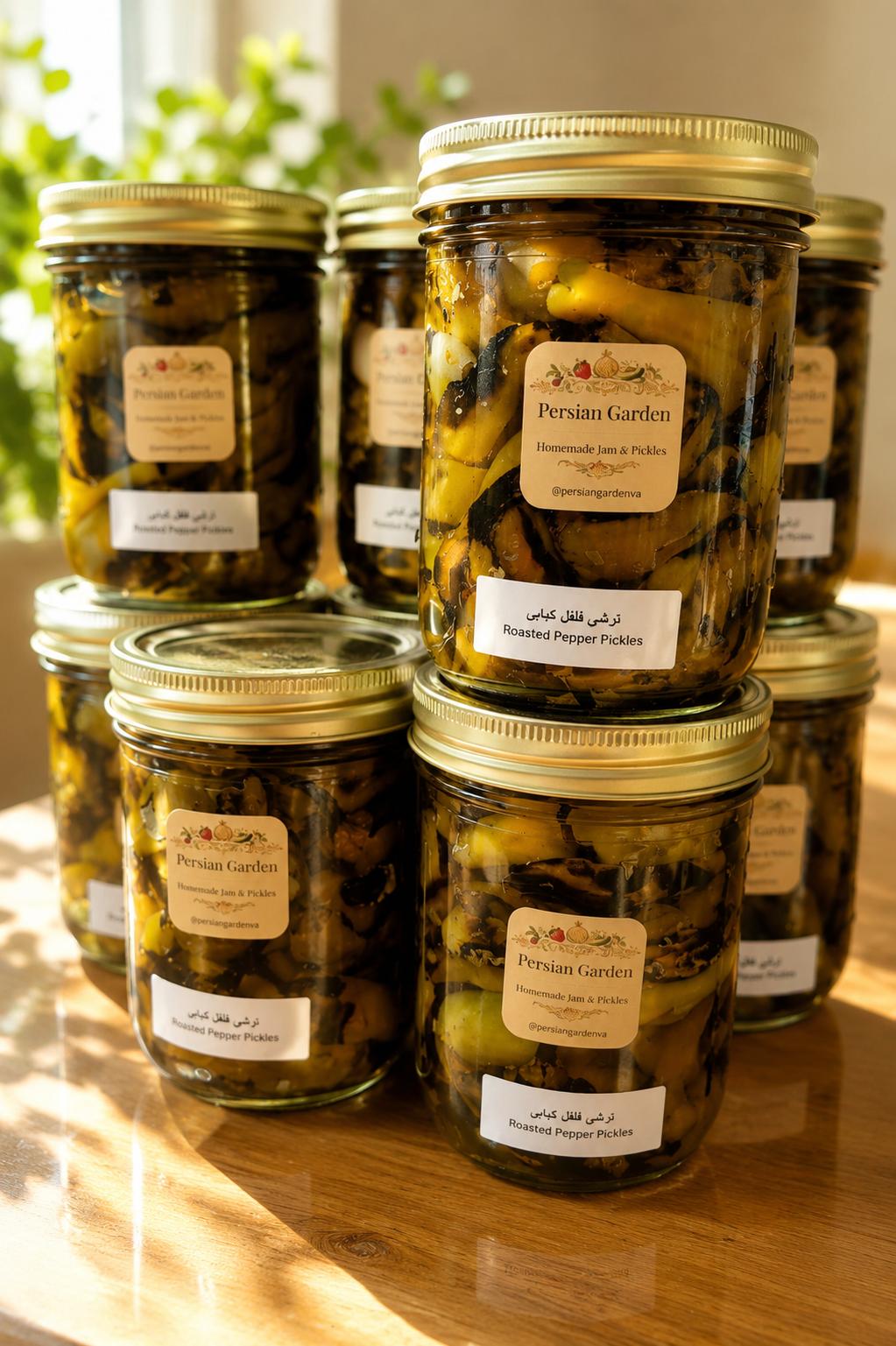 Roasted Peppers — Persian Garden fire-roasted torshi